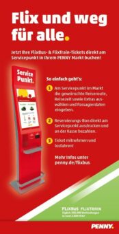 Barzahlen ermöglicht als technischer Finanzdienstleister Kooperation zwischen Penny und FlixBus