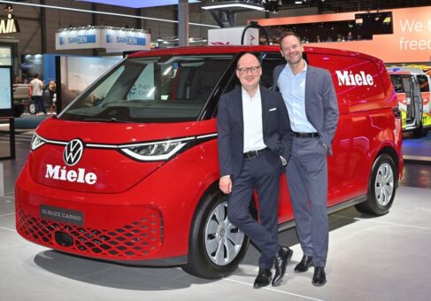 Neues Kapitel in der Elektromobilität: Miele setzt den  ID. Buzz von Volkswagen im Kundenservice ein