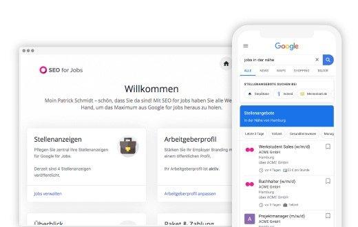„The missing Interface“ für Google for Jobs