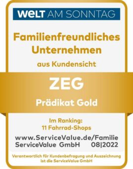 Auszeichnung in Gold für die ZEG