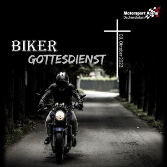 Erster Biker Gottesdienst in der Motorsport Arena Oschersleben am 8. Oktober