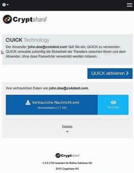Durchbruch für die verschlüsselte E-Mail-Kommunikation: Cryptshare stellt einfache Alternative zu Public-Key-Infrastrukturen vor