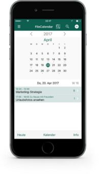 FileCalendar für iPhone und iPad ab April zwei Wochen gratis