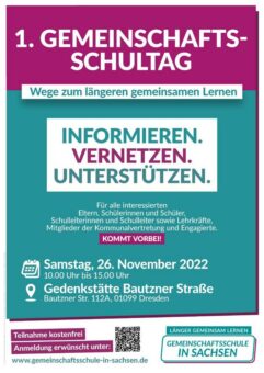 1. Gemeinschaftsschultag am 26. November 2022