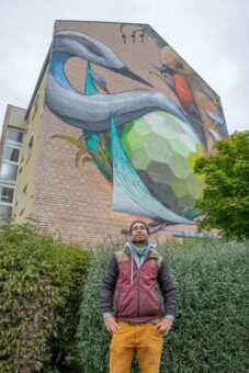 Mural „Jeroo“ am Nordring in Nürnberg