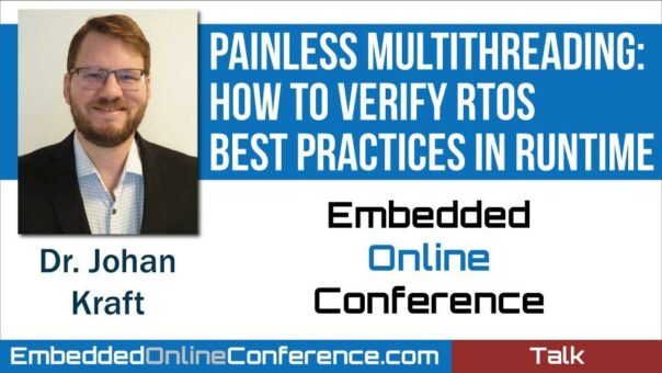 Percepio-CEO hält Vortrag zum Thema „Painless Multithreading“ auf der Embedded Online Conference