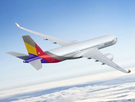 Asiana Airlines fliegt täglich während des Winters nach Asien