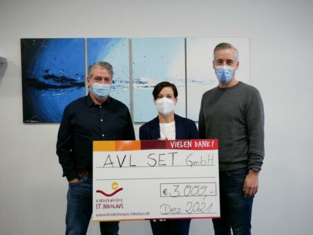 AVL SET spendet für das Kinderhospiz