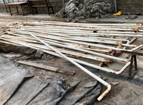 Altmetallhändler in Lüdenscheid entsorgen auch Trägerschrott mit Hilfe von Abrollcontainer Bereitstellung