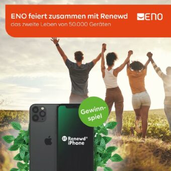 ENO feiert zusammen mit Renewd® das zweite Leben von 50.000 Geräten
