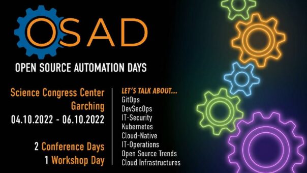 Open Source Automation Days 2022 geben Workshops und Speaker bekannt
