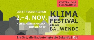 Erstes interdisziplinäres Klimafestival der Baubranche