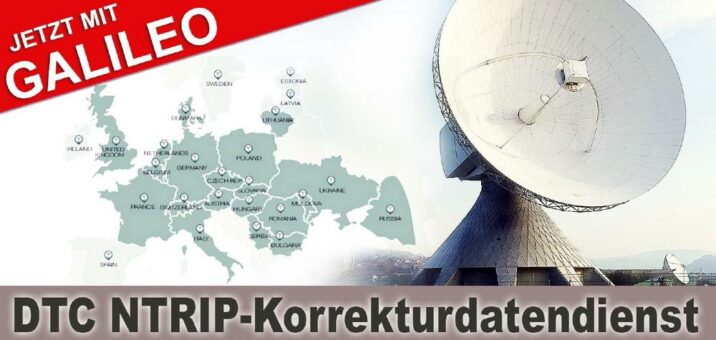 NTRIP-Korrekturdatendienst von DTC jetzt mit Galileo