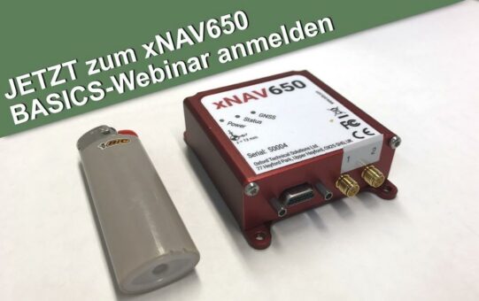 Jetzt anmelden: Basics-Webinar von DTC zum xNAV650