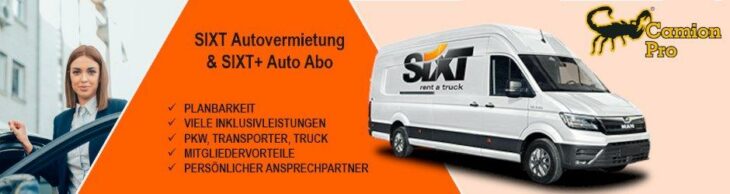 Camion-Pro-Mitglieder profitieren ab sofort von attraktiven Mietkonditionen bei Sixt