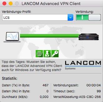 Neuer LANCOM Advanced VPN Client für macOS „High Sierra“