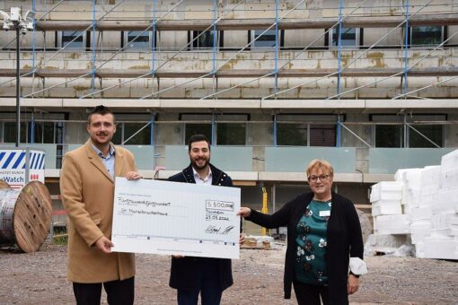DIS AG spendet 5.500 Euro für den Neubau der Kinderklinik und Palliativstation in Ludwigshafen