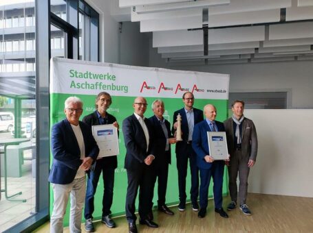 Auszeichnung Leuchtturmprojekt 2022 für Stadtwerke Aschaffenburg