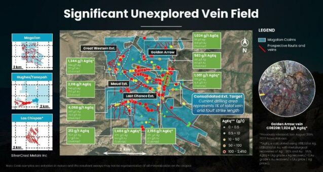 Summa Silver identifiziert Erweiterungen von hochgradigen Silber-Gold-Adern auf dem Mogollon-Projekt in New Mexico