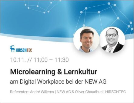 Microlearning & Lernkultur am Digital Workplace bei der NEW AG (Webinar | Online)