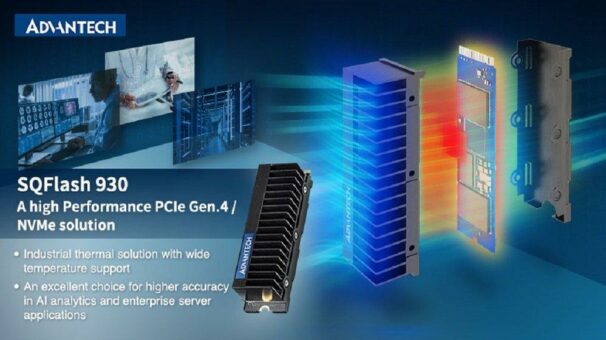 Advantech’s High-Endurance NVMe Gen. 4 SSD-Lösungen, SQFlash 930 und ER-1, bieten hohe thermische Effizienz für HPEC-Anwendungen