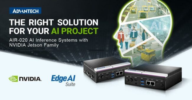 Advantech stellt kompakte KI-Inferenzsysteme AIR-020 auf Basis der Jetson-Serie von NVIDIA vor
