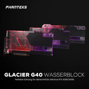 PHANTEKS Glacier G40 Wasserblock – Lovelace unter Wasser gesetzt