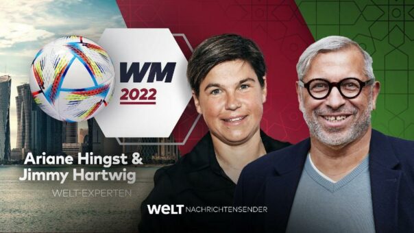„WM SPEZIAL 2022“: WELT Nachrichtensender gewinnt Jimmy Hartwig und Ariane Hingst als Experten für die Fußball-Weltmeisterschaft