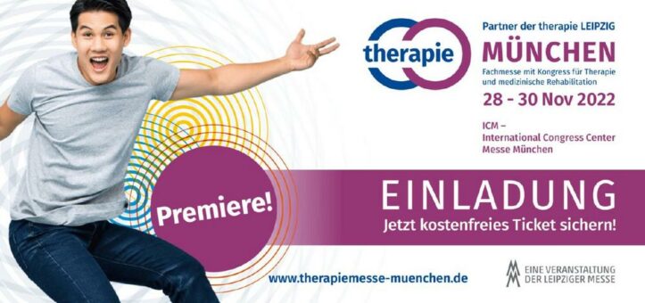 Kostenfreies Ticket für die Messen Therapie München und ISPO Munich – 28.11. – 30.11.