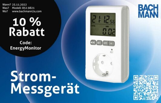 Strom sparen leicht gemacht mit dem Bachmann Energy Monitor