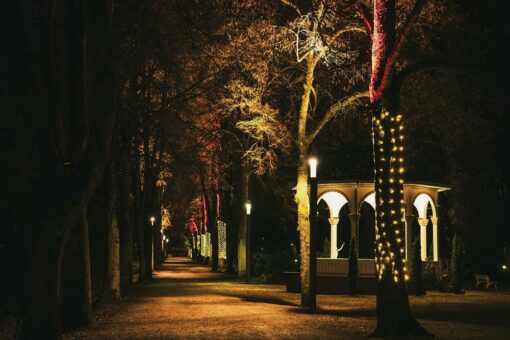 Weihnachtsbeleuchtung im Kurpark Bad Liebenzell