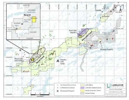 Labrador Uranium schließt Erwerb der Projekte Anna Lake und Moran B ab und finanziert geophysikalische Untersuchung auf regionaler Ebene