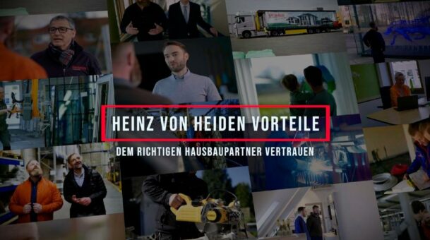 Videoserie zu Heinz von Heidens besonderen Vorteilen für angehende Baufamilien.