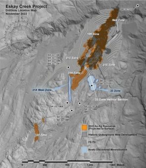 Skeena stößt auf zusätzliche Mineralisierung in der Zone 23; 1,05 g/t AuÄq über 79,97 Meter