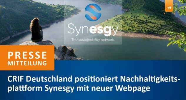 CRIF Deutschland positioniert Nachhaltigkeitsplattform Synesgy mit neuer Website