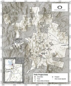 Osisko Development meldet Ergebnisse der untertägigen Beprobungen bei Trixie, Tintic Projekt, einschliesslich: 4.757,42 g/t Au und 528,90 g/t Ag auf 1,22 m (138,76 oz/t Au und 15,43 oz/t Ag auf 4,00 ft.)