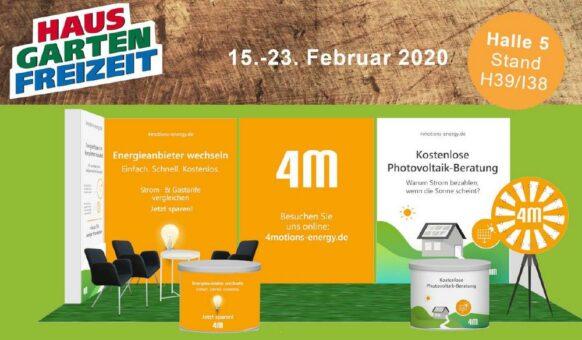 4Motions Energy: Neue Marke stellt sich zur HAUS-GARTEN-FREIZEIT Messe in Leipzig vor