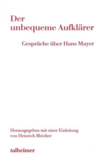 Online-Lesung „Hans Mayer – Der unbequeme Aufklärer“