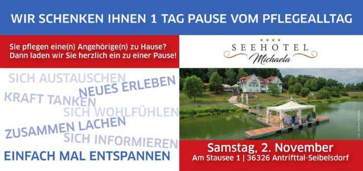 „Ein Tag Pause vom Pflegealltag“, diesmal am Stausee in Antrifttal | Eine Aktion des Pflegestützpunktes Vogelsbergkreis
