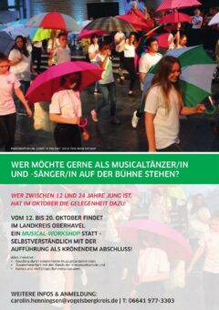 Jetzt anmelden zum Musical-Workshop