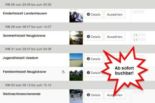 FREIZEITEN 2019 Ab sofort buchbar