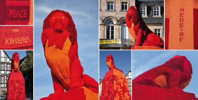 Lauterbacher Friedenslöwe jetzt auch im Sonnenlicht