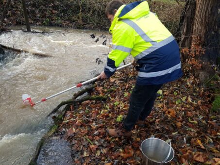 Reinigungsarbeiten Regenwasserkanal abgeschlossen