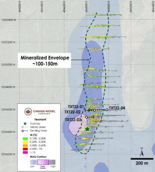 Canada Nickel erwirbt die ehemals produzierende Texmont-Mine, Hervorhebung des hochgradigen Potenzials des regionalen Landpakets