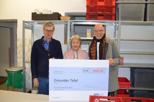 BRB spendet 1.000 Euro an die Gmunder Tafel