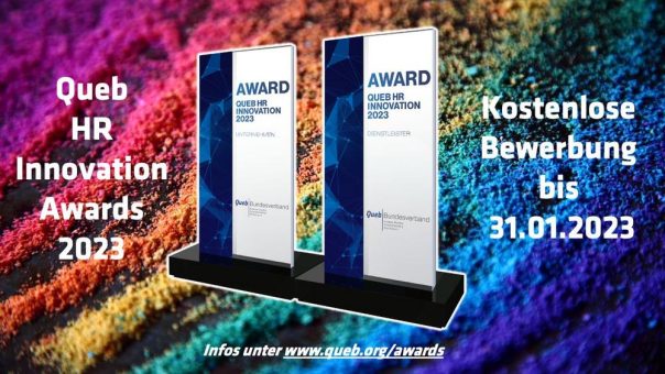 Die Queb HR Innovation Awards gehen 2023 in die 12. Runde!