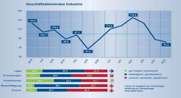 Geschäftsklima und Erwartungen gegenüber Vorjahresumfrage deutlich verschlechtert