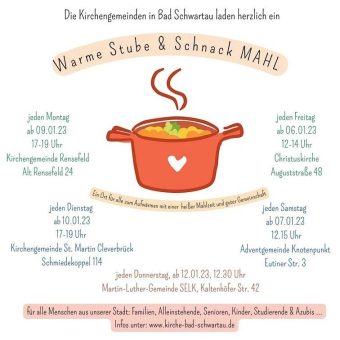Kirchengemeinden in Bad Schwartau laden zu gemeinsamen Mahlzeiten ein