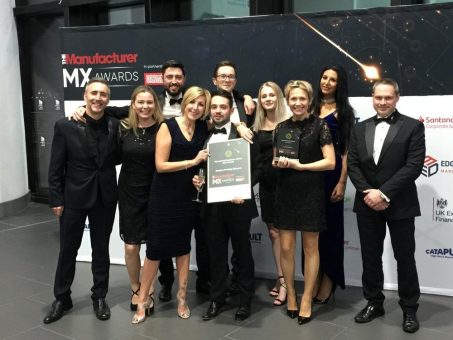 Domino Printing Sciences gewinnt „Operational Excellence“ bei den Manufacturer MX Awards 2018
