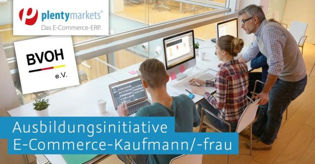 plentymarkets und der Bundesverband Onlinehandel e.V unterstützen bei der Ausbildung zum/zur E-Commerce-Kaufmann/-frau!